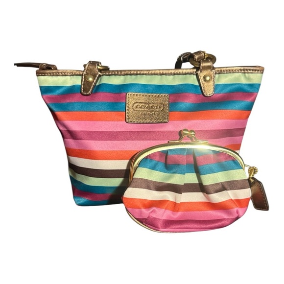 Coach Legacy Mini Bag & Kiss lock Coin Pouch 💥Host Pick💥 - Picture 2 of 6